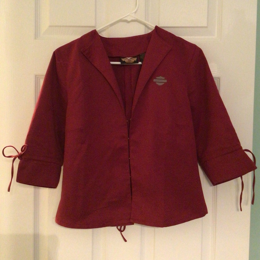 Harley Davidson maroon blouse size M